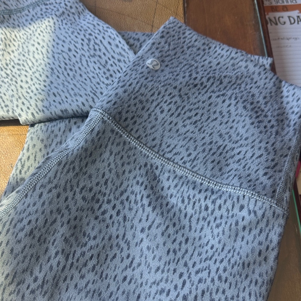 lululemon athletica Gray Speckled High-Rise Leggings